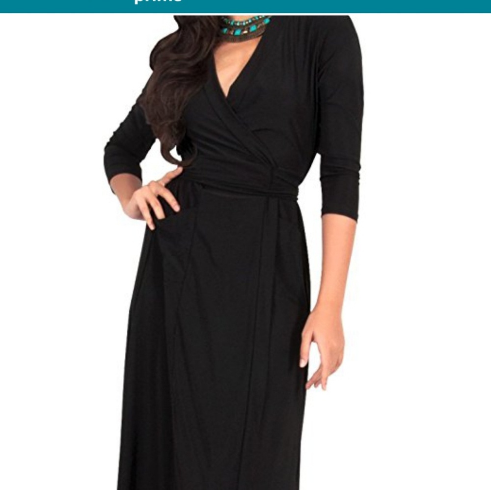 Nwt Black wrap dress